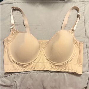 Elegant Cream Full-Coverage Bra